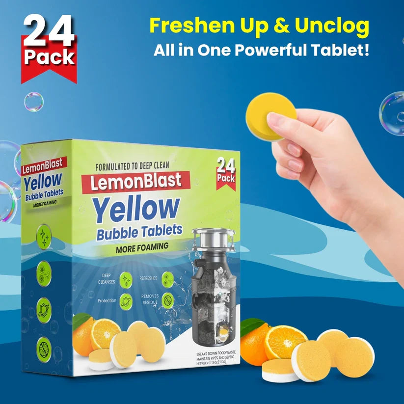 LemonBlast Yellow Bubble Tablets (Buy 12 Get 12 FREE)