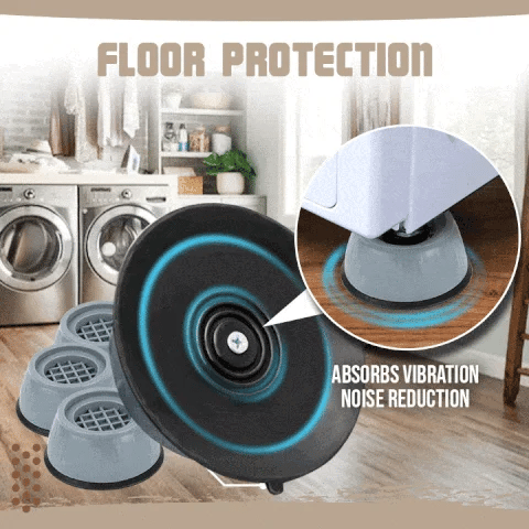 Anti-Vibration Pads for Washing Machine & Fridge, Base Stabilizers