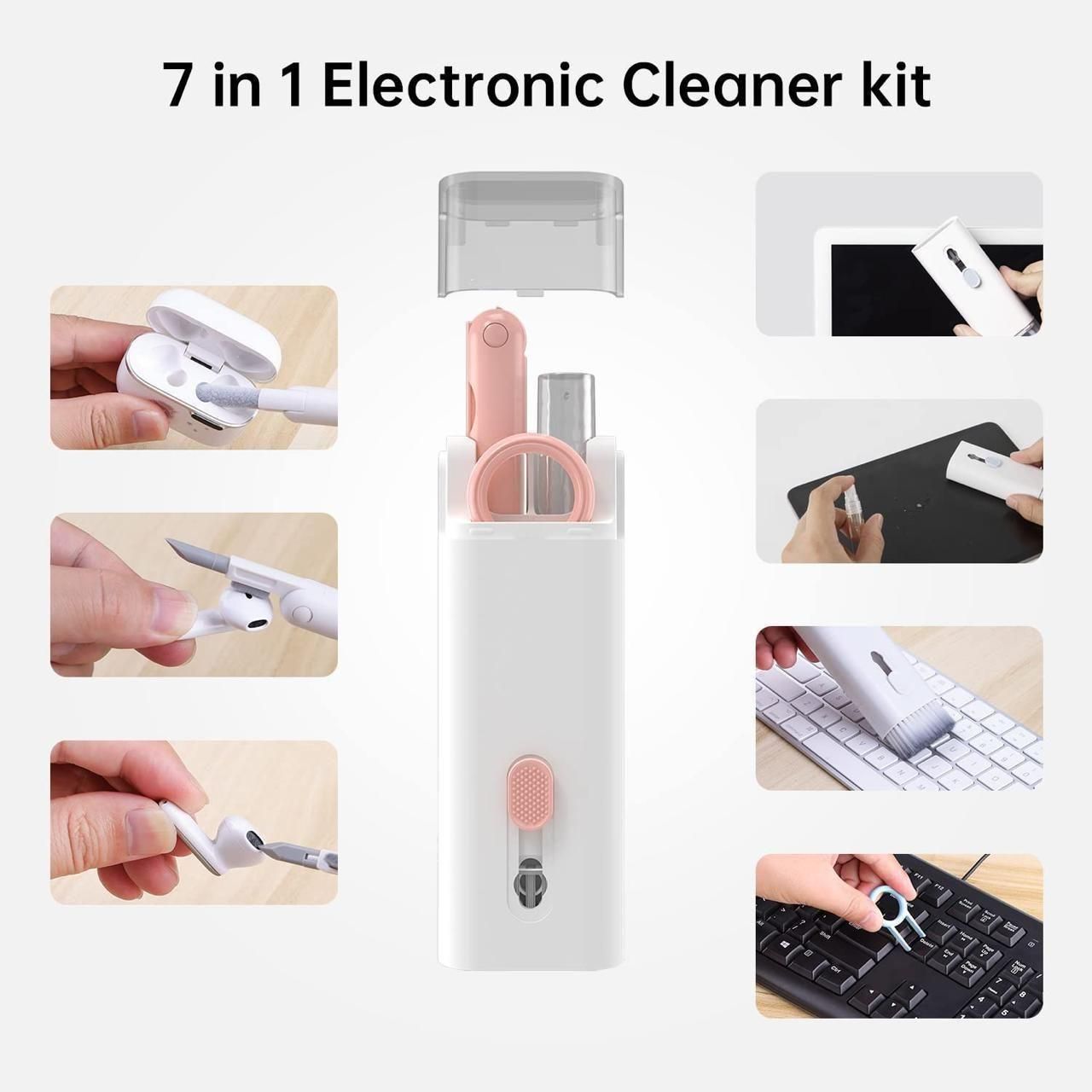 HUMBLE 7‑in‑1 Electronic Cleaning Tool Kit for Keyboards, Screens & Gadgets