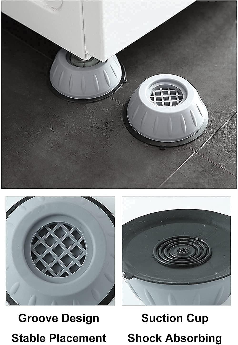 Anti-Vibration Pads for Washing Machine & Fridge, Base Stabilizers