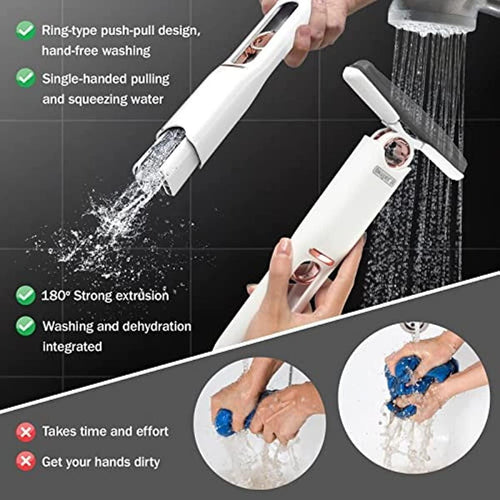 2-in-1 Mop | Self-Squeezing Roller | Lightweight & Space-Saving