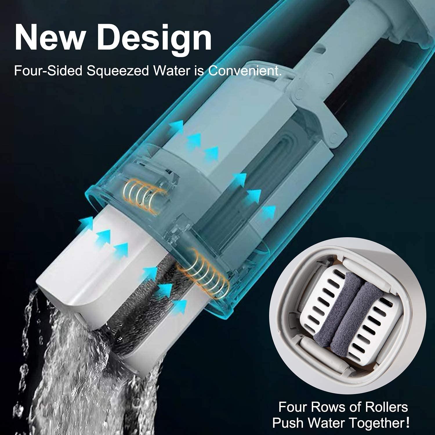 2-in-1 Mop | Self-Squeezing Roller | Lightweight & Space-Saving