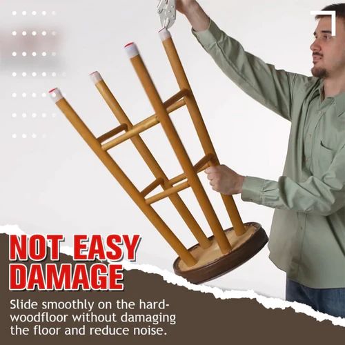 FloorGuard Silicone Chair Leg Protectors with Felt