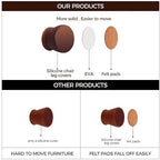 FloorGuard Silicone Chair Leg Protectors with Felt