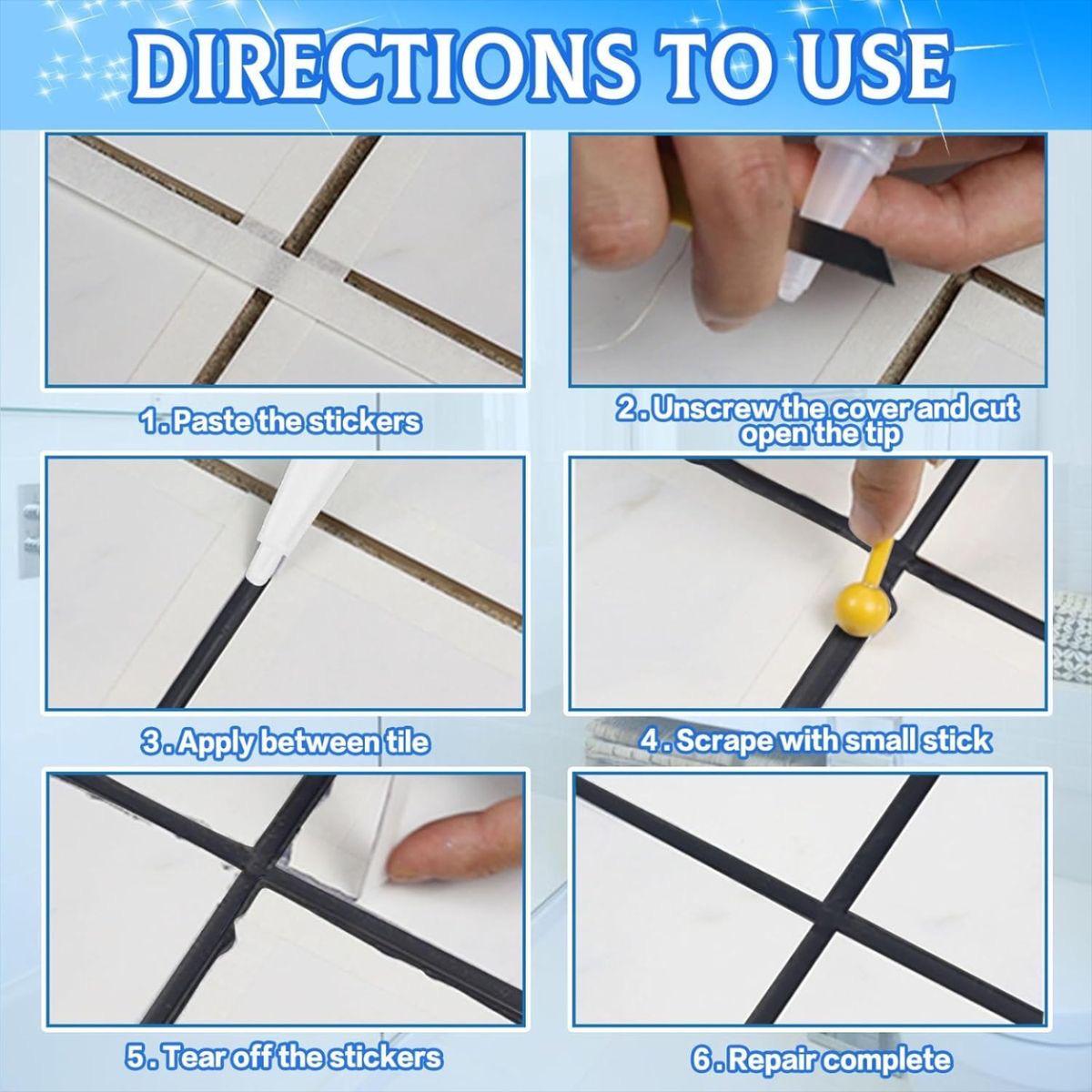 Waterproof Gap Filler for Tiles (Buy 1 Get 1 Free )